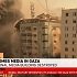 Israel bombing a media building in Gaza