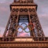 The Eiffel Tower with the Olympics logo